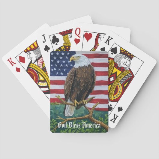 Amerikaanse "Eagle Spelling" Pokerkaarten (Achterkant)