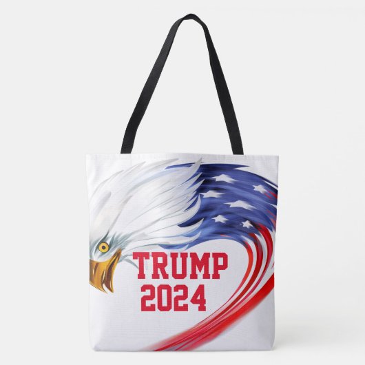 Amerikaanse Eagle Trump 2024 Canvas tas (Voorkant)