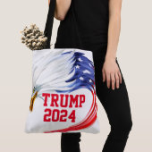 Amerikaanse Eagle Trump 2024 Canvas tas (Dichtbij)