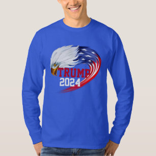 Amerikaanse Eagle Trump 2024-hoes T-shirt
