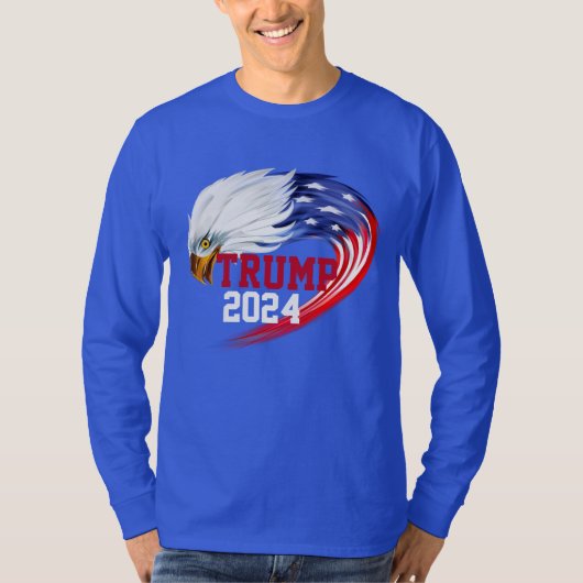 Amerikaanse Eagle Trump 2024-hoes T-shirt (Voorkant)