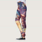 Amerikaanse eagle USA Flag All-Over-Print Leggings (Links)