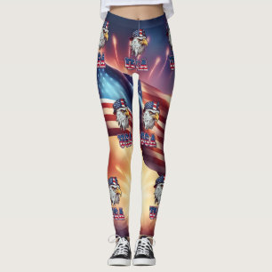 Amerikaanse eagle USA Flag All-Over-Print Leggings