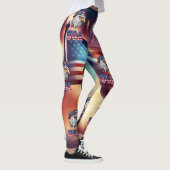 Amerikaanse eagle USA Flag All-Over-Print Leggings (Rechts)