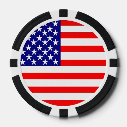 Amerikaanse Eagle vlag Amerika vlag Poker Chips (Voorkant)