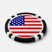 Amerikaanse Eagle vlag Amerika vlag Poker Chips (Enkel)