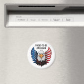 Amerikaanse Eagle Vlag Magneet (Insitu (Vaatwasser))