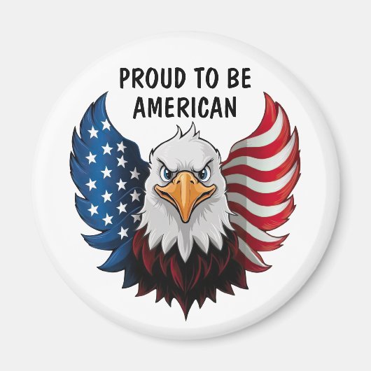 Amerikaanse Eagle Vlag Magneet (Voorkant)