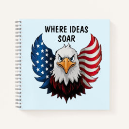Amerikaanse Eagle Vlag Notitieboek