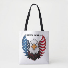 Amerikaanse Eagle Vlag Tote Bag