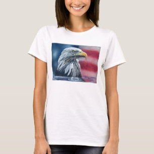 Amerikaanse Eagle Weep for Country Womens T-Shirt
