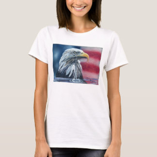 Amerikaanse Eagle Weep for Country Womens T-Shirt