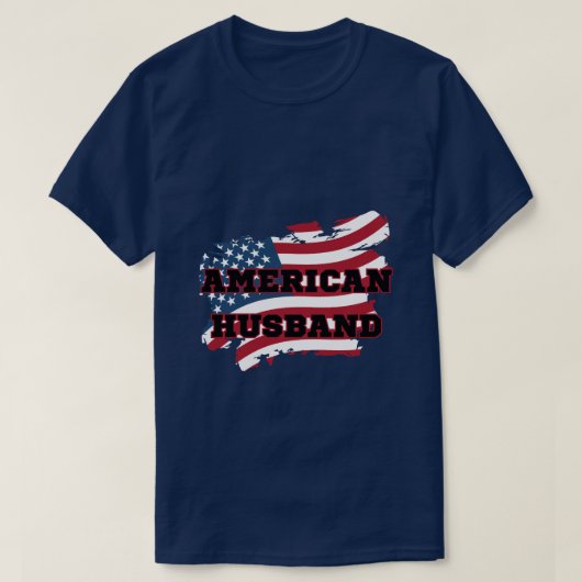 Amerikaanse echtgenoot t-shirt (Design voorkant)
