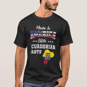 Amerikaanse Ecuadoraanse delen Ecuador - Kaart Ver T-shirt