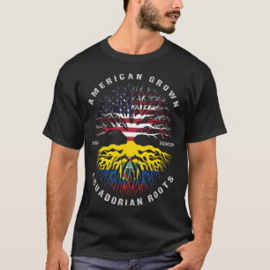 Amerikaanse Ecuadoraanse roet Ecuador vlag T-shirt