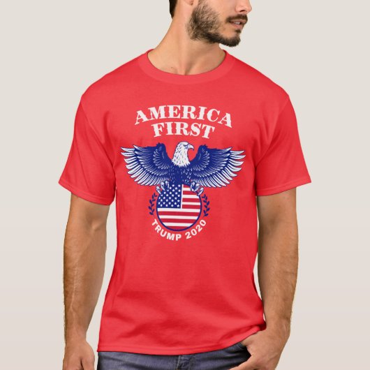 Amerikaanse eerste adeltrump 2020 t-shirt (Voorkant)