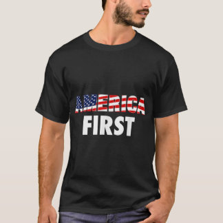 Amerikaanse eerste Amerikaanse vlagbedrijf T-shirt