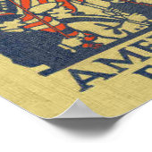 Amerikaanse eerste patriotten Amerikaanse vlag VS Poster (Hoek)