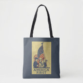 Amerikaanse eerste patriotten Amerikaanse vlag VS Tote Bag (Voorkant)