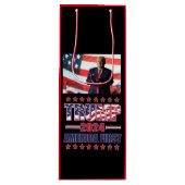 Amerikaanse eerste troef 2024 wijn cadeautas (Voorkant)