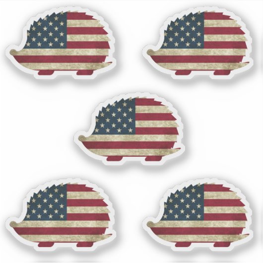 Amerikaanse egel sticker (Voorkant)