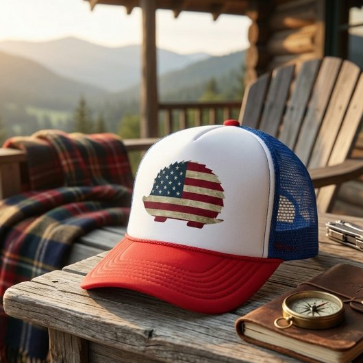 Amerikaanse egel trucker pet