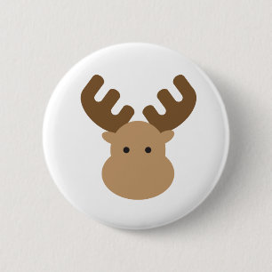 Amerikaanse elanden ronde button 5,7 cm