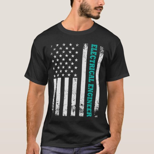 Amerikaanse elektrotechnicus t-shirt (Voorkant)