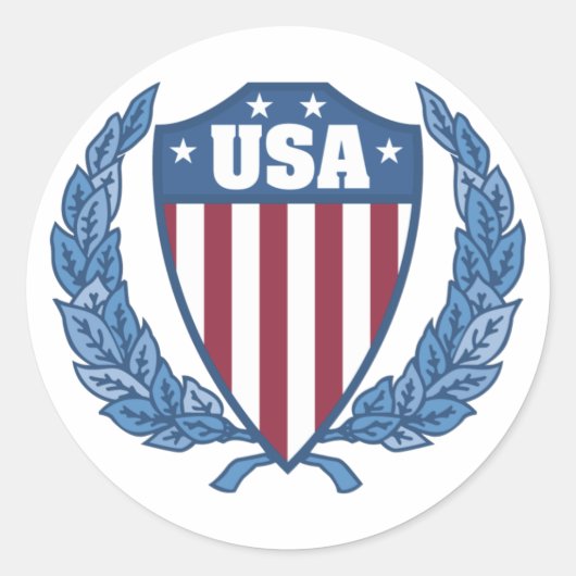  Amerikaanse Emblem-Stickers Ronde Sticker (Voorkant)