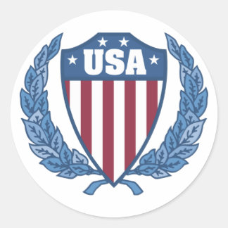  Amerikaanse Emblem-Stickers Ronde Sticker