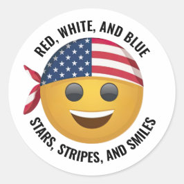 Amerikaanse emoji gezicht Stickers