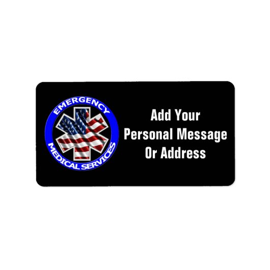 Amerikaanse EMS Return Address Labels (Voorkant)