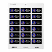 Amerikaanse EMS Return Address Labels (Full Sheet)