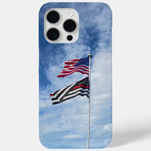 Amerikaanse en brandweer vlag Case-Mate iPhone case (Achterkant)