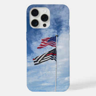 Amerikaanse en brandweer vlag iPhone 15 pro max case