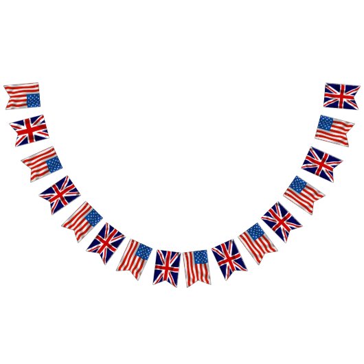Amerikaanse en Britse vlaggen Anglo American Vlaggetjes (Alle)