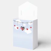 Amerikaanse en Britse vlaggen, Heart Royal Wedding Bedankdoosjes (Geopend)