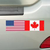 Amerikaanse en Canadese Bumpersticker (Op auto)
