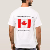 Amerikaanse en Canadese T-shirt (Achterkant)