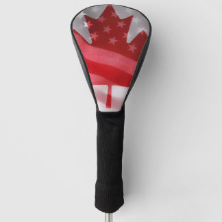Amerikaanse en Canadese vlaggen Golfheadcover