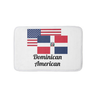 Amerikaanse en Dominicaanse vlag Badmat
