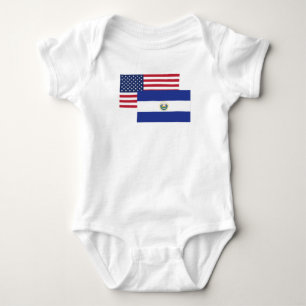 Amerikaanse en El Salvadoriaanse vlag Romper
