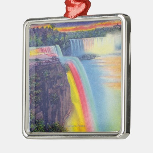 Amerikaanse en Hoefijzer Herfsten in Dusk Metalen Ornament (Links)