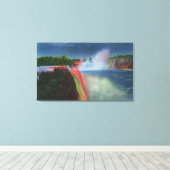 Amerikaanse en Hoefijzer Herfsten verlicht Canvas Afdruk (Insitu (Houten vloer))