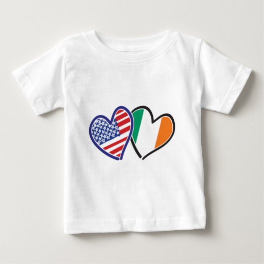 Amerikaanse en Ierse patriottische liefdesharten (Voorkant)