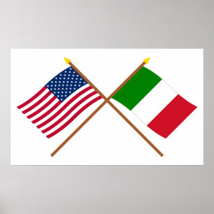 Amerikaanse en Italiaanse gesteentekker Poster