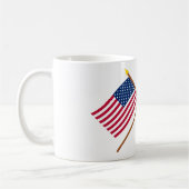 Amerikaanse en Lesotho Crossed Flags Koffiemok (Links)