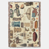 Amerikaanse en nostalgische nationale symbolen, r deken (Voorkant Verticaal)