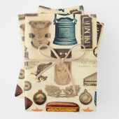 Amerikaanse  en nostalgische nationale symbolen, r inpakpapier vel (In situ)