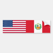 Amerikaanse en Peruaanse Bumpersticker (Voorkant)
